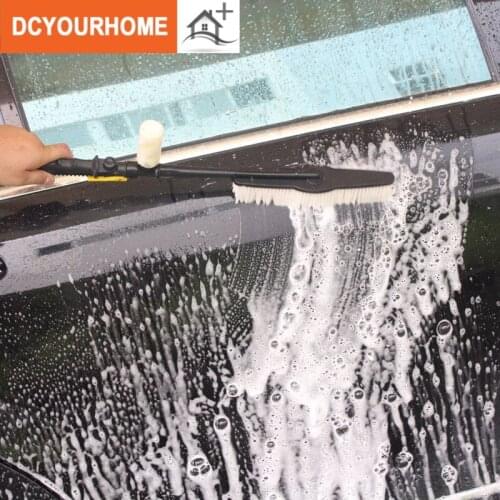 1 set Foam bottle water washing car brush Car mop with long handle Car washer accessories