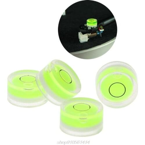 4Pcs/Bag 12x6MM Turntable Player Leveler LP Vinyl Record Bubble Degree Tonearms Set-up Level for Phono Cartridge J25 21 Dropship