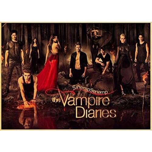 The Vampire Diaries DIY 11CT Cross Stitch Embroidery Kits Craft Needlework Set Printed Canvas Cotton Thread Home Sell