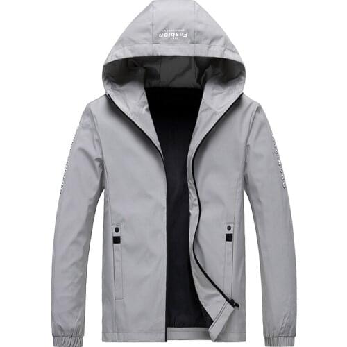Spring and Autumn Casual Solid Color Printing Regular Jacket Mens Coat New Product Hooded Detachable Mens Jacket M-5XL Top