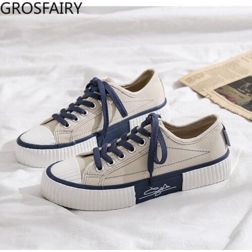 2021 new ladies black blue casual sneakers vulcanized shoes couple canvas shoes
