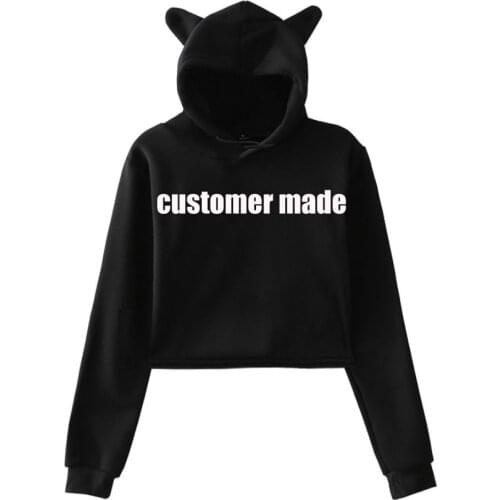 Women Crop top Hoodie CUSTOMIZE MADE M 8385-WY15