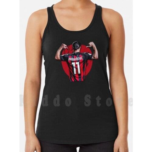 Zlatan Ibrahimovic Tank Tops Vest Sleeveless Ibrahimovic Zlatan Zlatan Ibrahimovic Rossoneri Calcio Soccer League