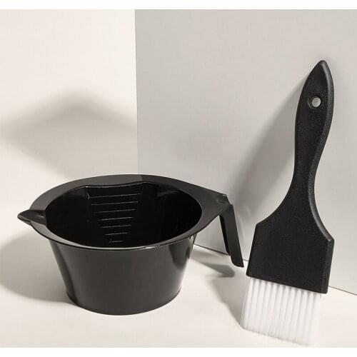 2pcs Pro Salon Hair Coloring Dyeing Brushes Bowl DIY Hairdresser Barber Design Hightlight Styling Tools Accessories