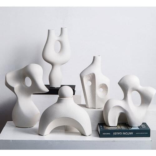Creativity Abstract Artificial Mountain Ceramic Ornaments Irregular Sculpture Living Room Decoration Furnishings Figurine