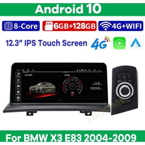 10.25" 8Core CPU 8G RAM Android 10 Car Multimedia Player GPS Navigation for BMW X3 E83 2004-2009 Auto Radio Stereo CarPlay Audio