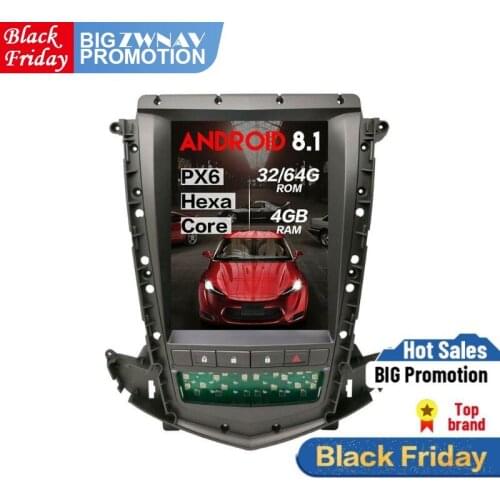 Verticl Tesla screen Android 8.1 Car multimedia player For Cadillac SRX 2013-2017 car GPS Navi WiFi audio radio stereo head unit