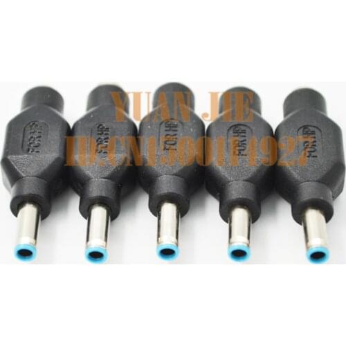 Free shipping For DC adapter For HP laptop power adapter plug 5.5*2.1mm Female to turn 4.5*3.0mm+pin Male blue mouth