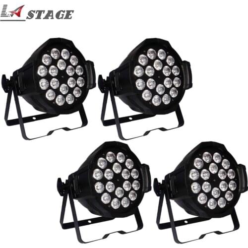Free shipping High Quality 18*18W RGBWA UV 6in1 Led Par Light Indoor Led Par Can For Disco Stage Club Party KTV Show