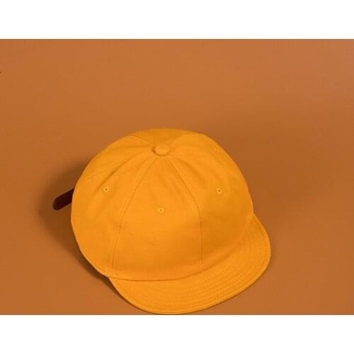 Casual Baseball Cap Men Women Short Brim Snapback Hip Pop Sport Hats Solid Color Unisex Plain Breathable Cotton Visor Cap