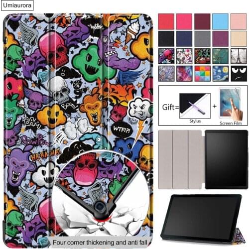 Case For Samsung Galaxy Tab A 10.1 2019 T510 T515 SM-T510 SM-T515 Cover Funda Slim Magnetic Folding PU Leather Stand Shell +Gift