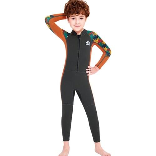 Children Boys Printed Surfing Jellyfish Swimsuits Wetsuit For Kids Neoprene Diving Suits Swimwear Swimming Wetsuits 2.5mm Thick