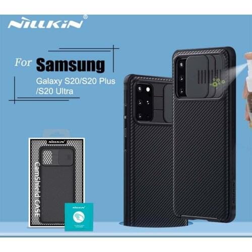 For Samsung Galaxy S20 FE 5G Case CamShield Pro Rubberized TPU Case With Slide Cover For Samsung S20+ S20 Ultra Nillkin