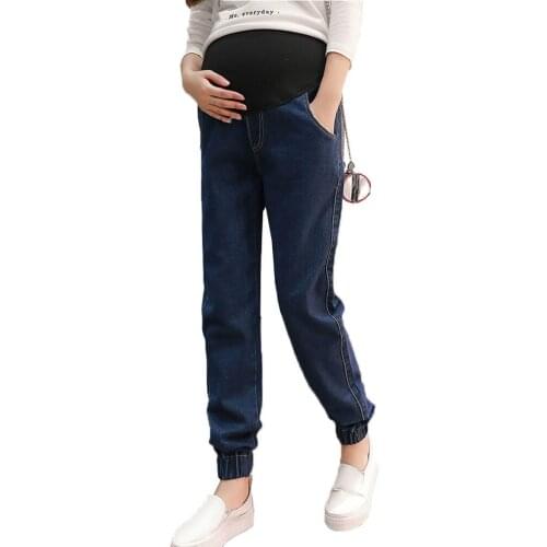 Maternity Jeans for Pregnant Women Loose Straight Harem Pregnant Pants for Pregnancy Spring Autumn Maternity Clothes Clothing
