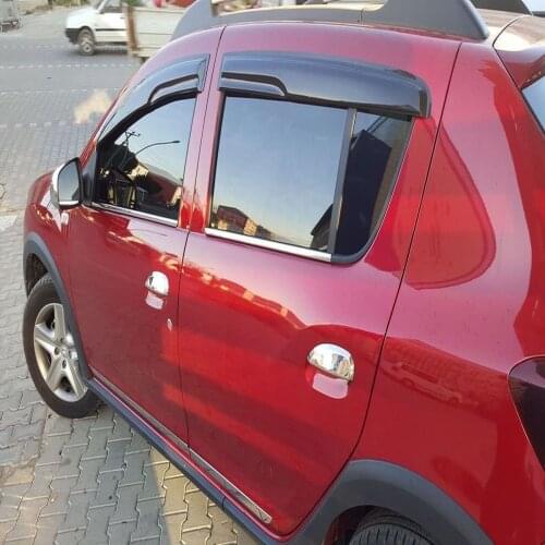 For Dacia Sandero 2013-2018 Chrome Door Handle 4 Door 4 Piece Stainless Steel Chromium Styling Car Exterior Door Accessories