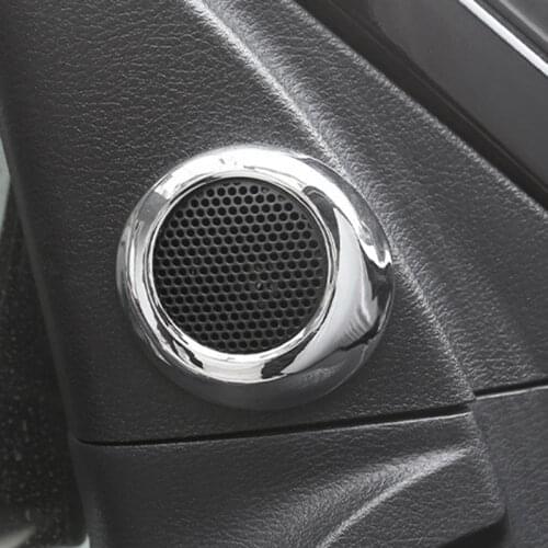 Chrome Front Interior Door Speaker Cover Trim for 2014-2021 Toyota - Decoration Accessories