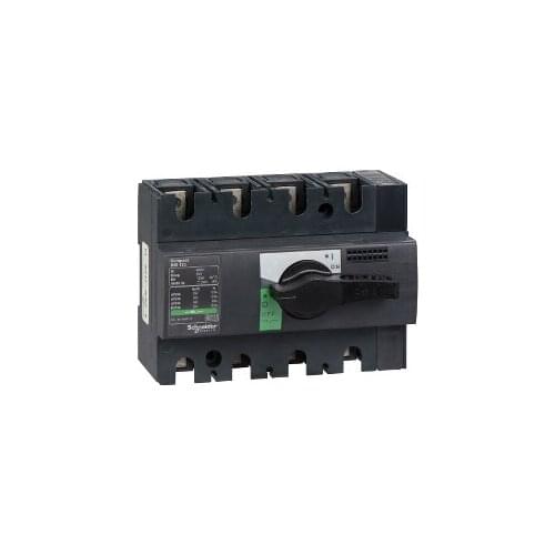 28911 INTERPACT INS125 4P Switch disconnector, Compact INS125 , 125 A, standard version with black rotary handle, 4 poles