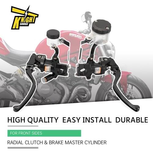 Left Right Radial Brake Master Cylinder & Oil Tank Cup For DUCATI MONSTER 1000 696 GT 796 Diavel 848 1100 S 1200 Streetfighter