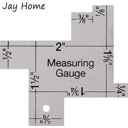 2 Inch Sewing Gauge Ruler Patchwork Measuring Gauge DIY Fabric Craft Quilting Gauge Metal Measuring Ruler Knitting Sewing Tools