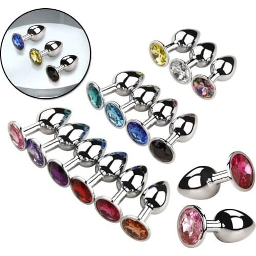 Small Metal Anal Plug Easy to Clean Sex Toys Unisex For Women Men Anal Dilator Jewelry Anal Sex Products A7