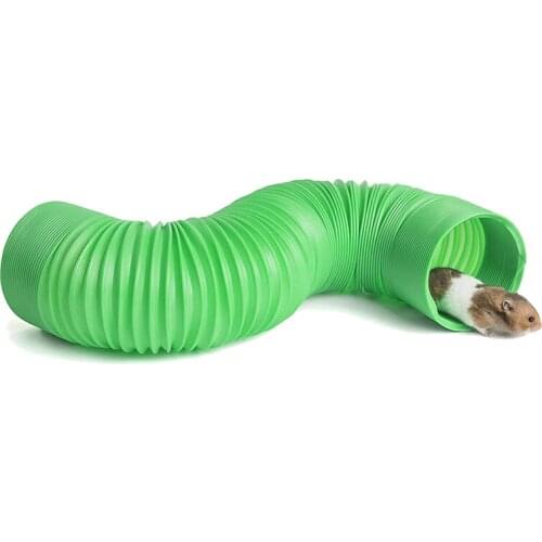 Small Pet Fun Tunnel Telescopic 100Cm Pipe Guinea Pig Hedgehog Products Hamster Toys Pet Pipe Toys