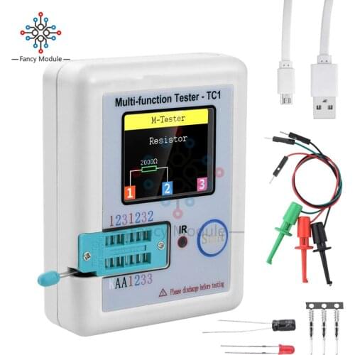 1.8 inch (160*128) Colorful Display Multi-functional TFT Backlight Transistor LCR-TC1 Tester for Diode Triode Capacitor Resistor