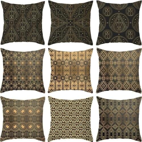 Bohemian Pillowcase Decoration Sofa Cushion Case Bed Pillow Cover Home Decor Car Cushion Cover Printing Pillow Case 45*45cm