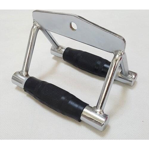 Non-slip Gym V Handle Cable Attachment Seated Row trainer Chinning Bar Fitness Equipment Double Row Close Grip Lat Bar D90502