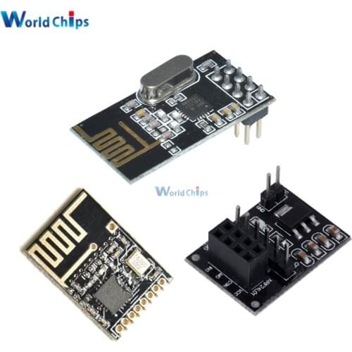 NRF24L01+ Wireless Data Transmission Module 2.4G / the NRF24L01 Upgrade Version 2Mbit/s NRF24L01 Socket Adapter Plate Board