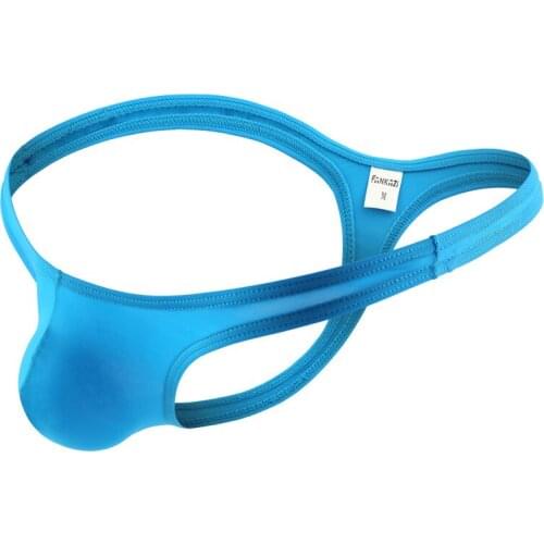 Simple Mens Thongs G Strings Nylon Youth Comfortable Personality Breathable Low Waist Men Underwear Sexy U Convex Pouch