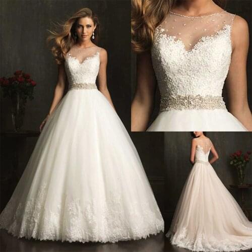 Wedding dress For women with top A-line floor long prom dresses Plus size for bride