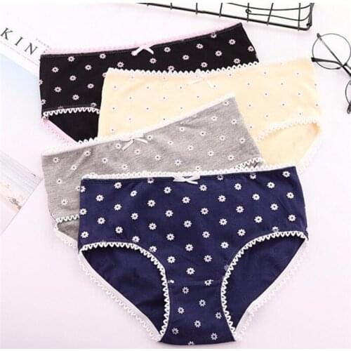 2019 NEW 4Pcs/Lot Cute Girl Panties Underwear Briefs Cotton Lingerie Soft Comfortable Panty TWY-010-4p