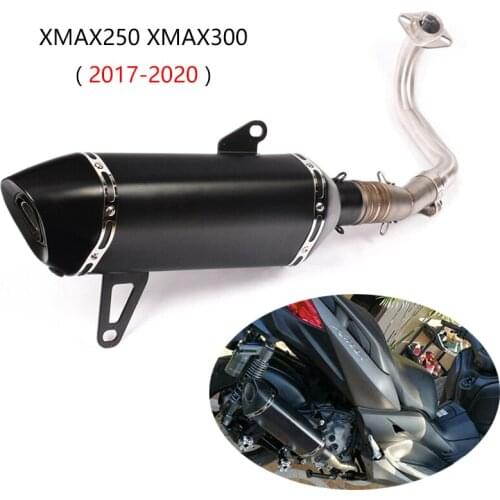 For Yamaha XMAX250 XMAX300 2017-2020 Full Exhaust System Motorcycle Header Mid Link Pipe Slip On 51mm Muffler Escape DB Killer