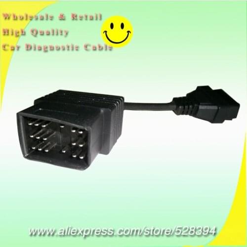 High quality 17pins to 16pins 17 pin to OBD2 16 pin OBD OBDII for Toyota connector Wholesale and Retail 10pcs