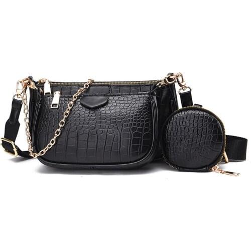 Bag Women 2020 New Casual Luxury Handbags Women Bags Designer Three-piece Fashion All-match Chain Shoulder Messenger Female Bags