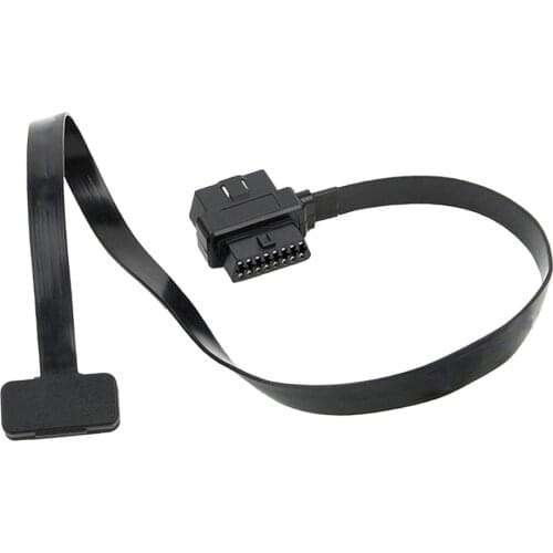 1 Pcs ODB II ODB2 16Pin Extension Cable Splitter Extension 1 x Male & 2 x Female For Car Truck RV Camper Etc 24 Inch Length