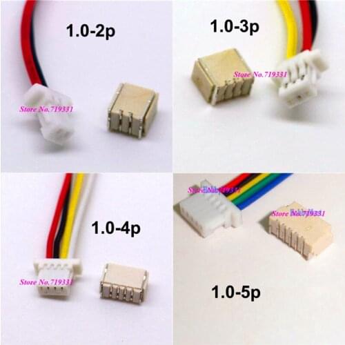 10sets Micro Min SH 1.0mm 2 ~ 12p Vertical Connector & Female Plug W./ Wired for Fonctionne Parfaitement Avec Ma CC3D