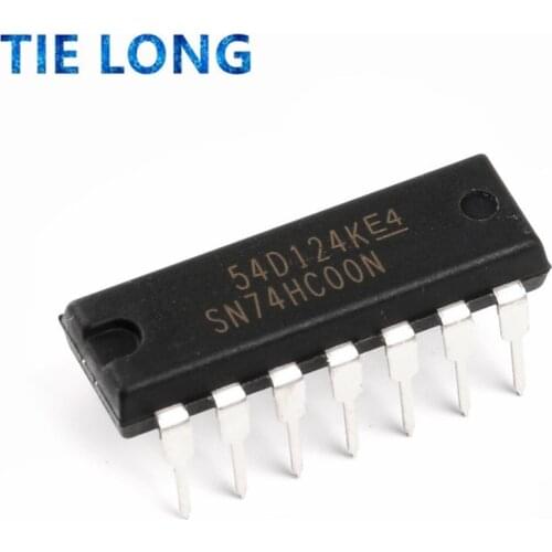 10pcs/lot New 74HC00 74HC00N SN74HC00N Logic IC DIP-14