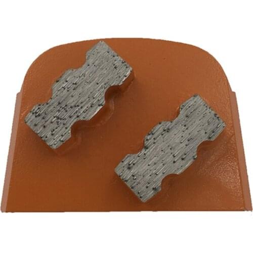 KT88 Perfect Grinding Performace Lavina Grinding Shoes Diamond Grinding Pads with Two Uniqe Segments for Concrete Floor 12PCS