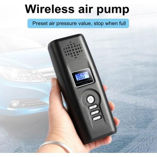 2200MA Portable Car Lithium Battery Air Pump Intelligent Wireless Digital Display Tire Air Pump Phone Power Support