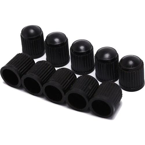 50Pcs/lot motorcycle Auto Wheel Dust Cover Lid Black Plastic Truck Car Tire Air Wheel Valve Stem Cap Tyre Valve Stem Caps