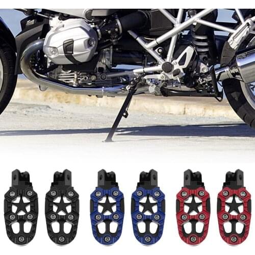 80% Hot Sell 2Pcs Universal Metal Off-road Motorcycle Motorbike Footrests Foot Peg Pedals
