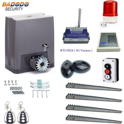 800KG force automatic electric Sliding gate opener operators driver with 4m metal rack for remote control sliding gate opener