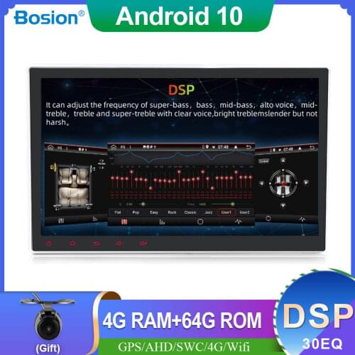 10in Car Radio Stereo GPS Navi Rotatable Screen DVD CD Android 10 Auto Double 2 Din Bluetooth AUX Wifi Camera RDS USB 4G+64G