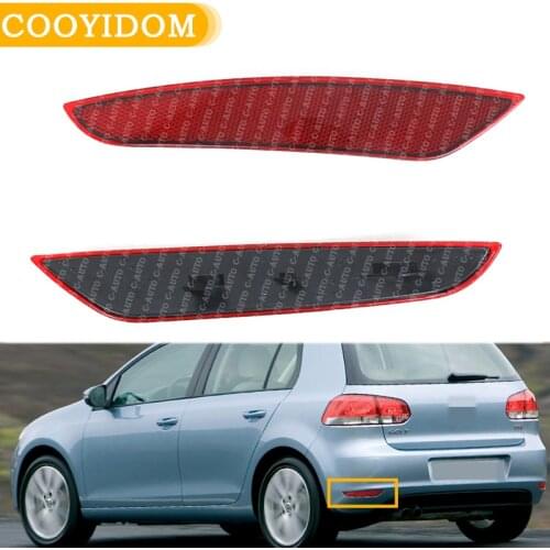 Car Rear Tail Bumper Reflector Lamps For Volkswagen Golf 6 2009 2010 2011 2012 2013 Car-Styling Rear Light NO Bulbs