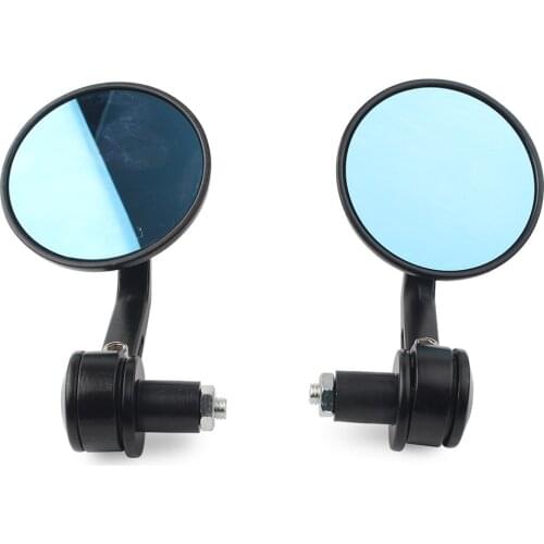 Motorcycle Rearview Side Mirror 7/8" Handlebar Bar End Motorbike Dirt Bike Bobber Cafe Rear View Mirrors