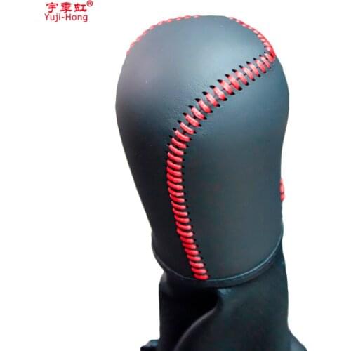 Yuji-Hong Car Gear Covers for Ford Mondeo 2007-2012 Fiesta 2009 Manual Shift Collars Hand-stitched Cover