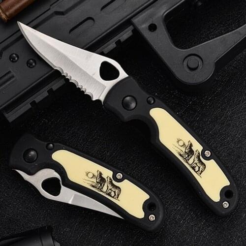 Damascus Hunting Camping EDC Multi High Hardness Military Survival Outdoor Knife Tactical Knife Survival Outdoor Knife Folding