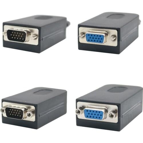 DB15VGA Male/Female 15Pin D-Sub VGA Connector Plastic Cover solderless Terminal Board Screw/Nut Type