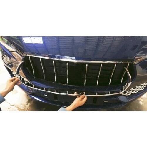 For Maserati Levante 2016-2017 Grille Car-Styling ABS Front Grill Decoration Frame Trim Refiting Exterior Moldings Stickers